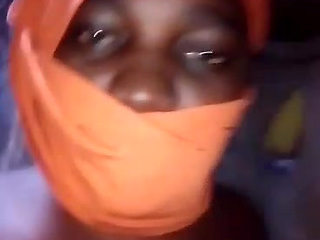 African amateur big breasts stripping