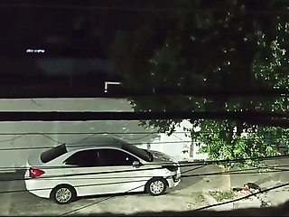 Fucks with Lover in the Car in Front of the House and Comes Back Full of Cum Smiling