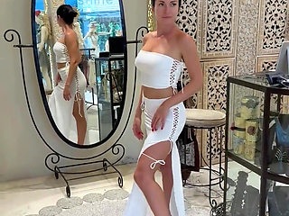 Sexy Balinese Outfits Try on in Boutique