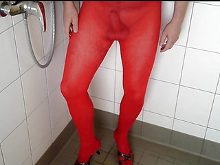 The Red Fine Pantyhose