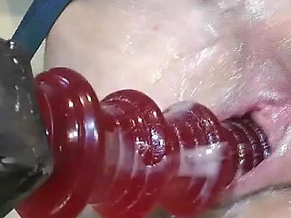 Far Spread Pussy Fucked by Machine 328 E