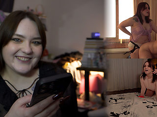 Porn Story - Stella Smirks with Mischief While Fucking Her Boyfriend with a Strap-on