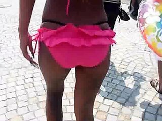 Big ass amateur blonde fucking POV in public