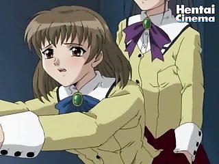 Hentai teacher fucks her naughty student with her long