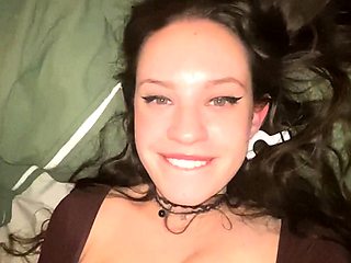 Big boob brunette masturbates on webcam