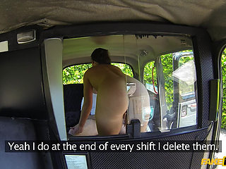 Fake Taxi - Naughty Lucy Love Likes That Ride Outdoors & Gives a Cabbie a Blowjob in Car Leading to a Pussy Creampie