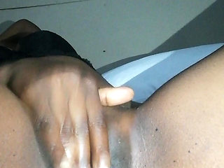 Fingering my shaved pussy
