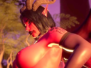 Busty Futa Succubus showers your face with hot cum in immersive 3D Hentai Animation