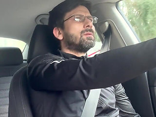 She Couldn't Wait - MILF Blowjob & Handjob While Driving - Public Car Sex Kingyordanov