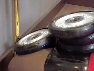 Mz30 - Latex Girl, Bound by Red Rope, Admiring Herself in Front of a Mirror