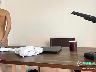 Cheating Wife Roleplay in the Office