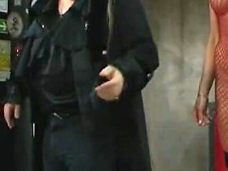 Dominates humiliates in the car repair workshop