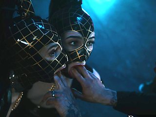 Brunette threesome with Joanna Angel and Small Hands