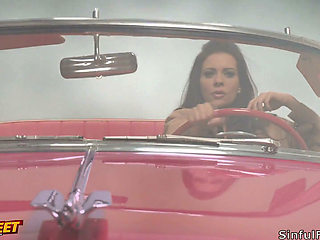 Celeste Star And Linsey Mckenzie Fuck On The Roof Of A Vintage Car