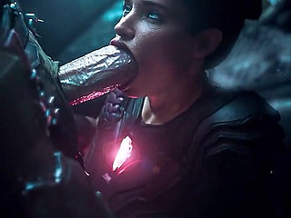 The Doom Slayer Getting His Cock Deepthroated by a Slut