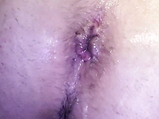 Straight man's cum leaking out my used hole