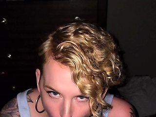 Homemade amateur blonde blowjob