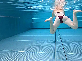 Swam a Bit in the Pool and Played with the Action Cam Underwater