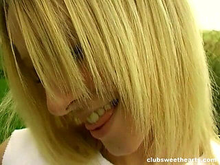 Lesley Masturbates in the Back Yard