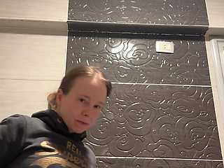 Hot Striptease in the Bathroom