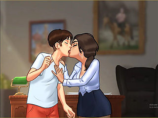 Horny Lady Boss Invites Me Her Office for Threesome Sex Summertime Saga