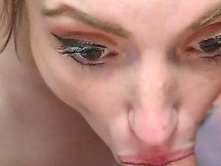 Girlfriend Takes Creampie Cleans Cock and Sucks a Friend