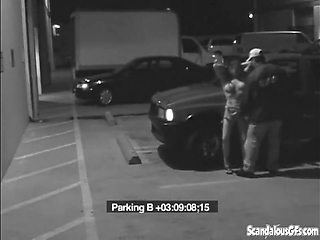 Security Blowjob by Hot Babe Caught on CCTV