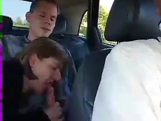 Hot Aunt Public Car Blowjob