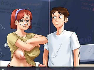 Summertime Saga Part 6 - Huge Boobs Girlfriend Wants To Try His Cock in Public
