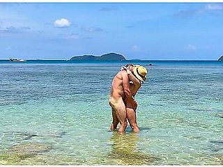 We Skinny Dipped And Fucked All Day On A Public Beach In Thailand - Real Amateur Sex