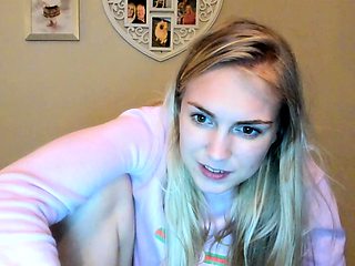 Curly Blonde Teen Records Solo Dildo Masturbation More at