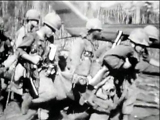 Muscular dude drills cute brunette babe with perky jugs