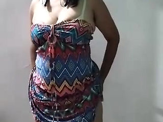 Hot desi bhabhi undressing herself