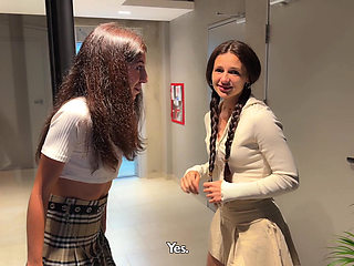 Hackers Helped Female Students Get Into the Dorm and Receive the Reward of Their Tight Pussies