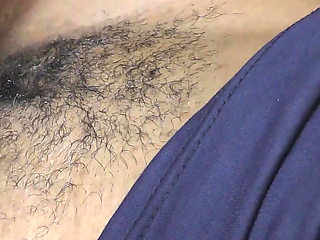 Black hairy cunt ready for big white cock