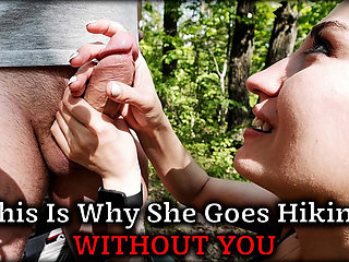 4k Remastered Wife's Secret Forest Blowjob While Husband Stays Home