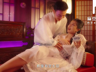 Gorgeous Chinese princess is passionately fucked by a jade emperor in a sensual manner.