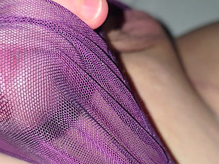 Chubby Sissy Cums in her panties