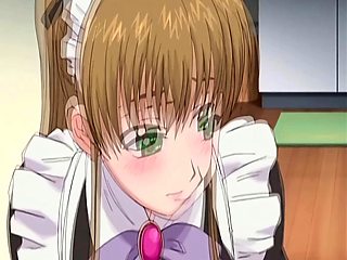 Japanese anime maid caught