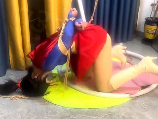 Intense BDSM orgasms for bound and blindfolded Asian slave