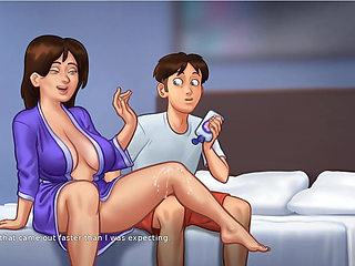 Summertime Saga - Debbie Scenes in Laundry and Getting Massage