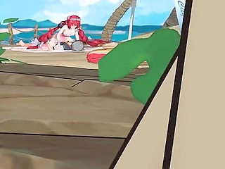 Zenless Zone Zero - Yuzuha and Alice’s Secret Beach Sex with Wise - Seductive Moans - 3D NSFW Animation