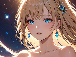 Quiet Joy: a Beautiful Young Woman in Magical Light