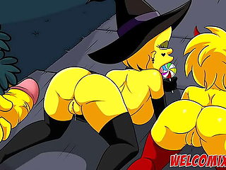 Trick or Treat with Simpsons Hentai Sex!