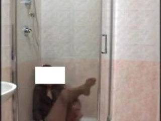In the Shower with Pantyhose