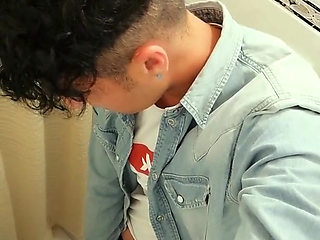 Twink Has His Own Piss, Using Hand for Drinking Pee