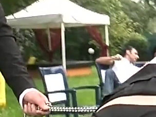 Outdoor Group Sex with Slave Sluts Sucking Big Cocks and Licking Hot Pussies