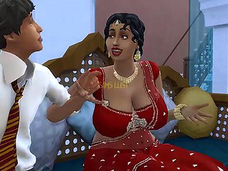 Desi Telugu Busty Saree Aunty Lakshmi was seduced by a young man - Vol 1, Part 1 - Wicked Whims - With English subtitles
