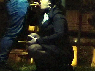 Sucking Cock by the Roadside on Rush Hour