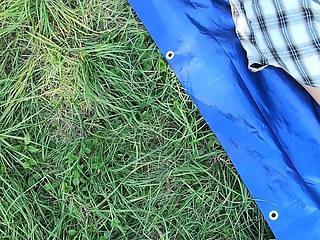 [4k Remastered] Sneaky Camping Blowjob Near the Tent - POV Bts